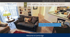Desktop Screenshot of cambridgecourtapartmenthomes.com
